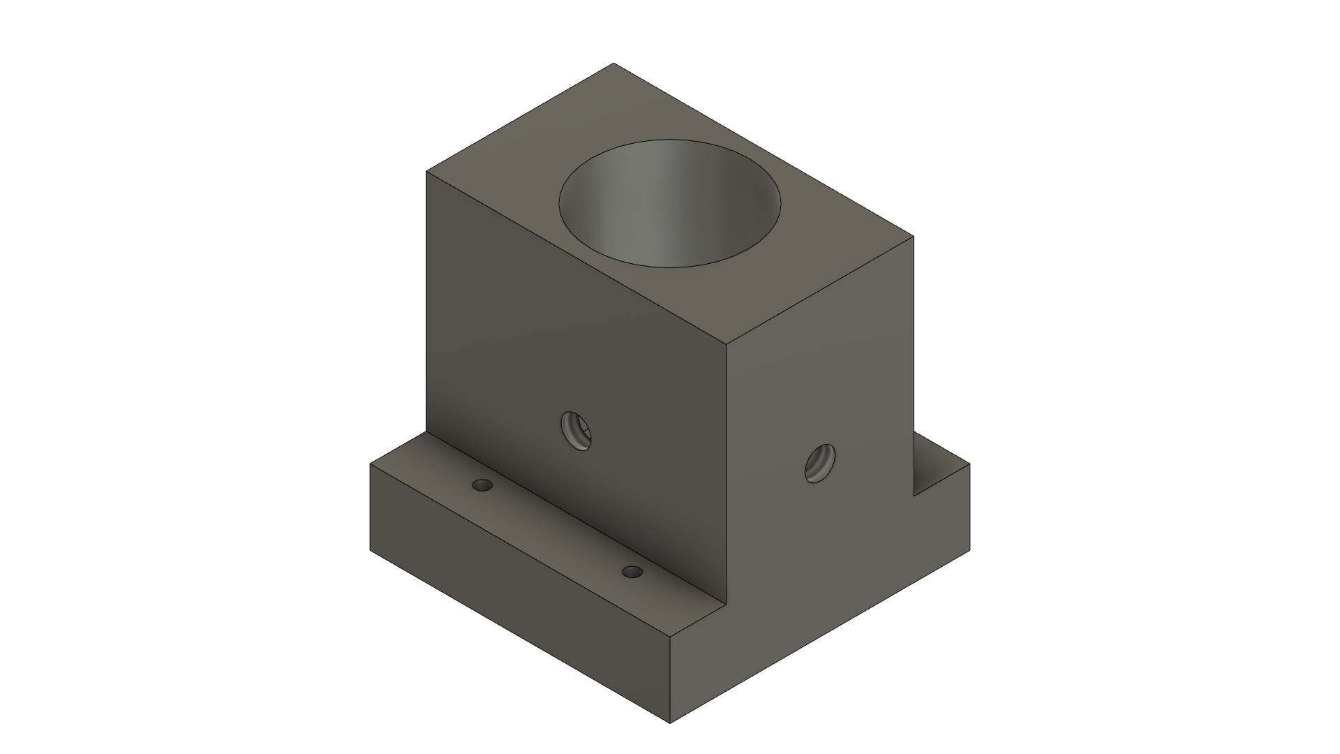 Motor pillow block — machined part